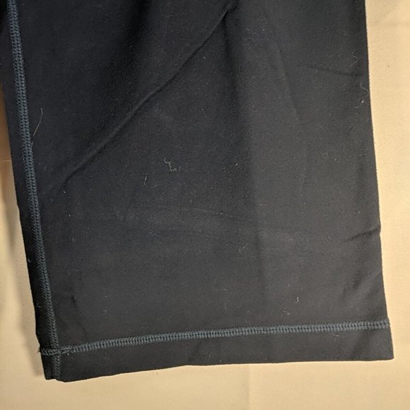 Lululemon Navy Blue High-Rise Capris Pants Flared Leg Drawstring Women's 2 Flare - Picture 4 of 15
